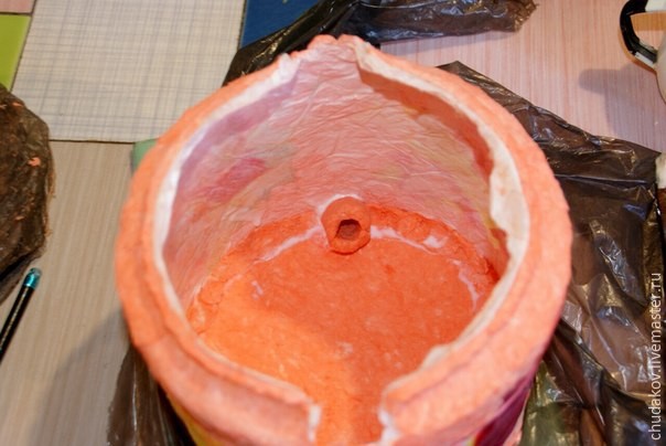 Необычный чайник-светильник из папье-маше