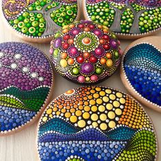 Точечная роспись камней: идеи