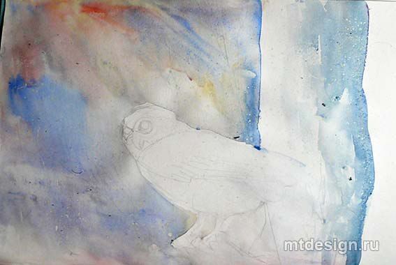 Урок рисования: сова