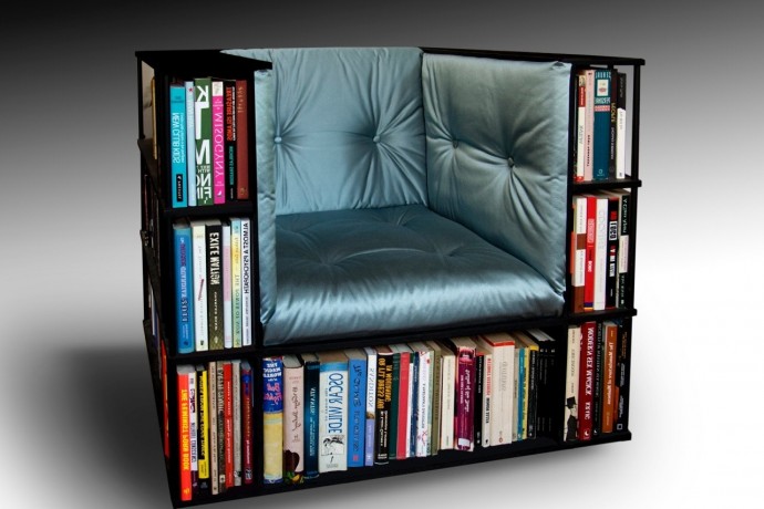 Идеи кресел-стеллажей для книг для настоящих фанатов чтения