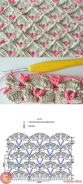 Очень красивые узоры крючком