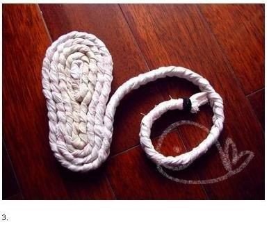 Тапочки из тряпок