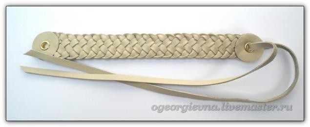 Комплект украшений из кожи Комплект украшений из кожи