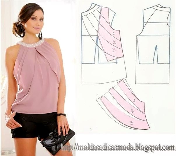 Эффектные и простые в пошиве летние блузки