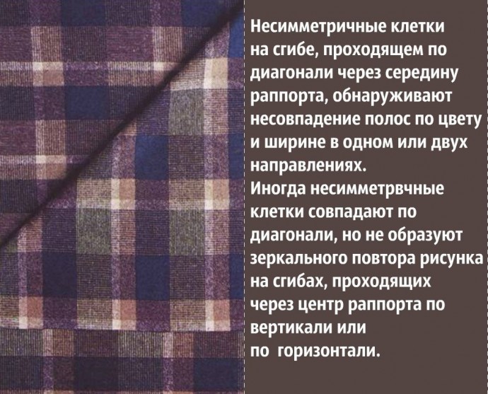 Как раскладывать выкройки на клетчатых тканях