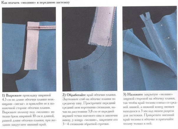 Застёжка-молния на брюках