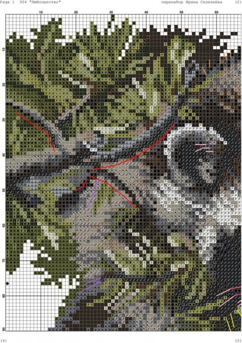 Вышиваем енота Вышиваем енота