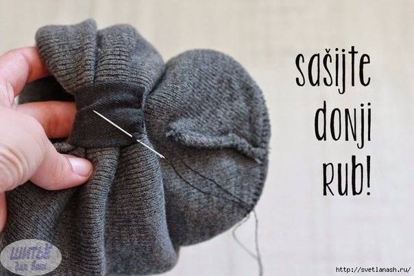 Переделки: шапочка-тюрбан из спортивной шапки