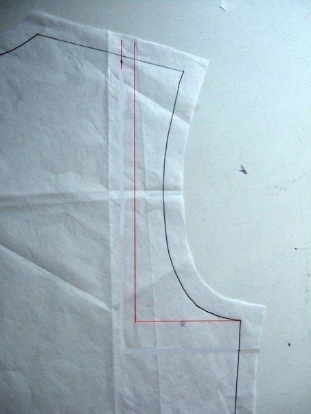 Уменьшаем плечевой шов