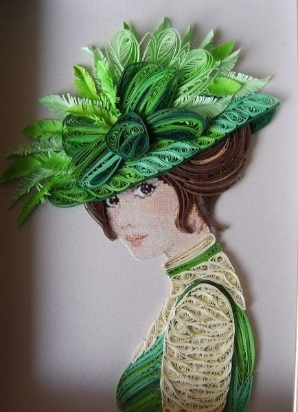 ​Дамочки в технике квиллинга