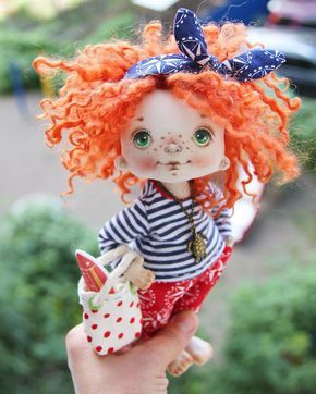 Текстильные куклы: рыжее счастье