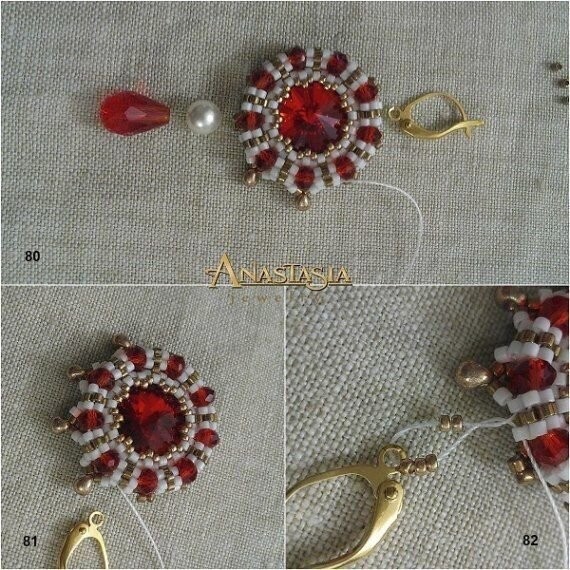 Яркие крупные серьги из бисера: мастер-класс