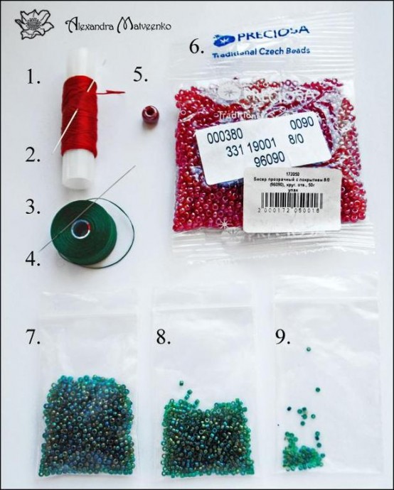 Как сделать ягоды из бисера: мастер-класс