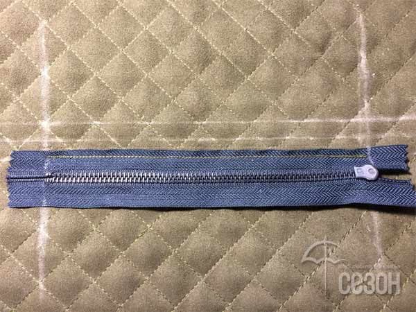 Карман с листочкой на молнии