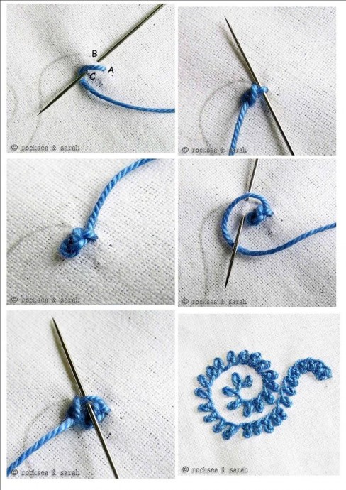 Коллекция стежков для вышивки