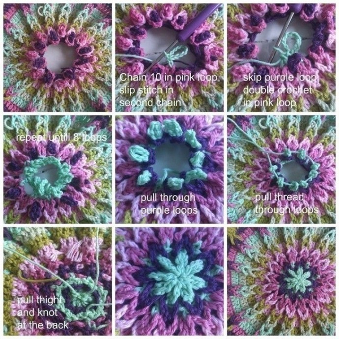 Сидушка на табурет "Мандала"