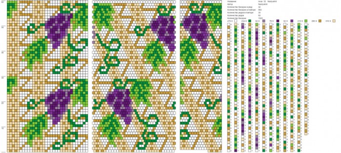 ​Красивые схемы для бисероплетения