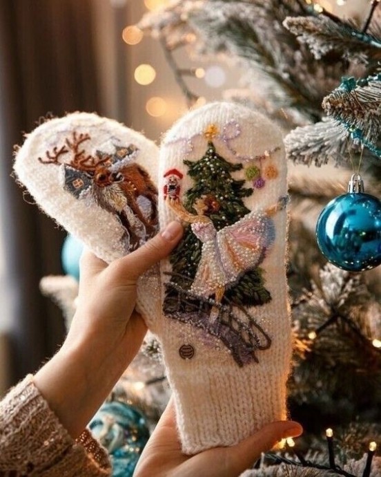 Шикарные варежки