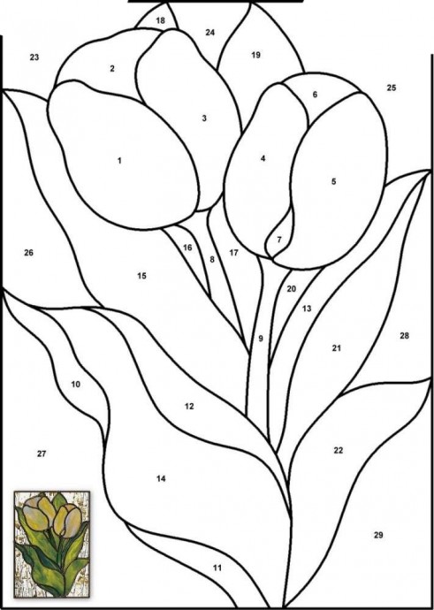 Шикарная подборка схем для панно в технике кинусайга: цветы