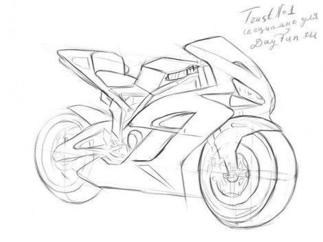 ​Рисуем мотоцикл