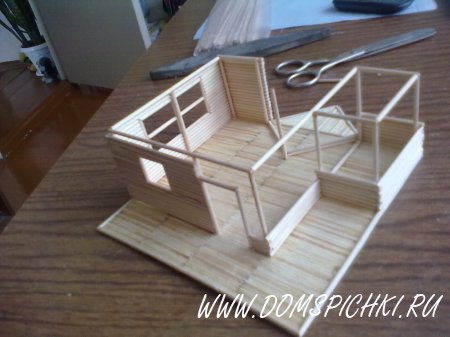 Создание скульптуры из зубочисток или из шпажек для шашлыка