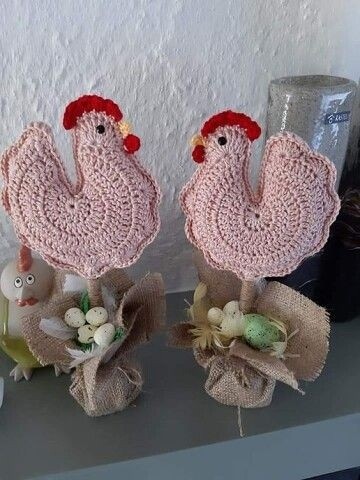 Вязаные курочки-несушки