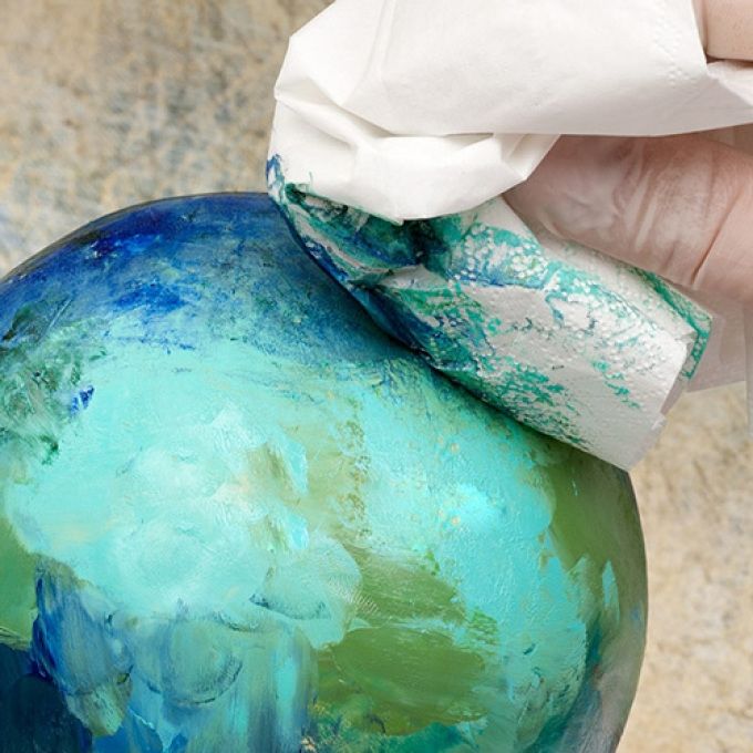 Ваза в технике сграффито