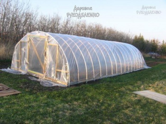 Строим теплицу из пластиковых труб