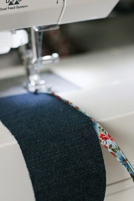 Самый быстрый способ окантовки косой бейкой