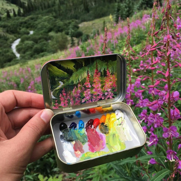 Рисунки на жестяных коробочках-шкатулках: идеи