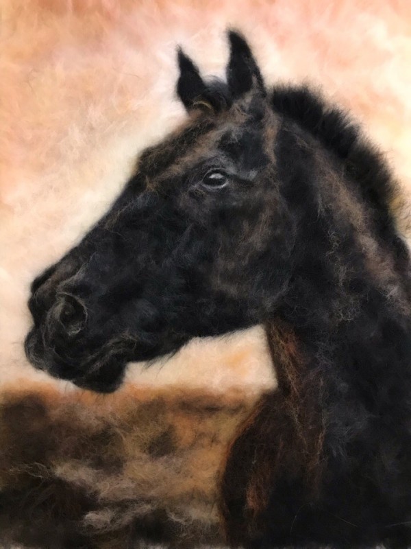 Животные в технике шерстяной акварели