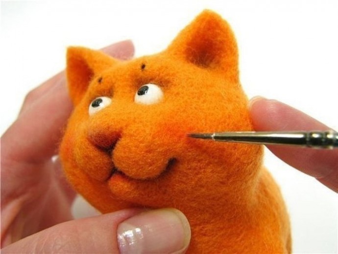 ​Оранжевое чудо из шерсти: мастер-класс