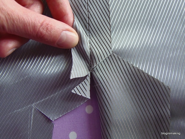 Технология обработки шлицы в изделиях с подкладкой