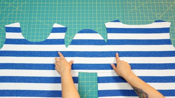 ​Как кроить из ткани в полоску, чтобы рисунок идеально совпал