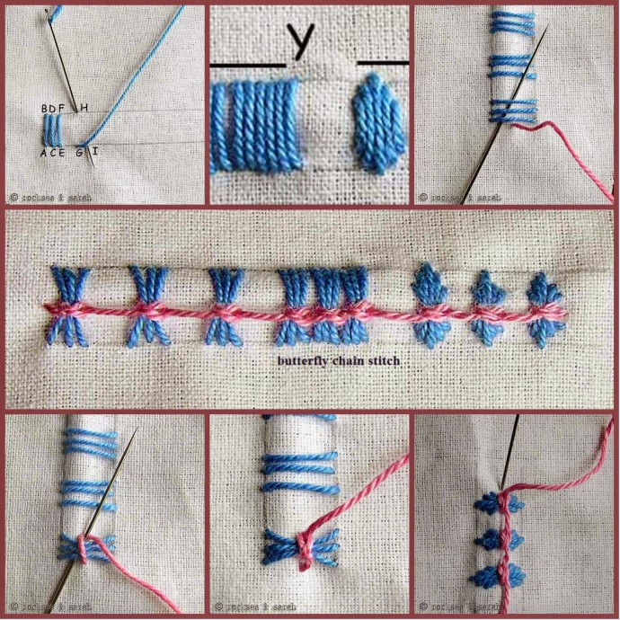 Коллекция стежков для вышивки