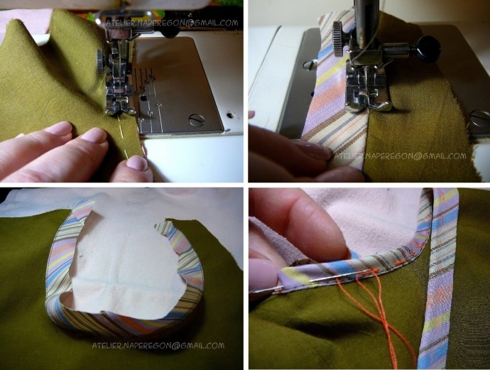 Обработка криволинейных срезов косой бейкой