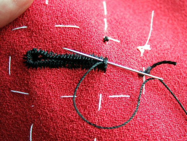 Обработка петель руками