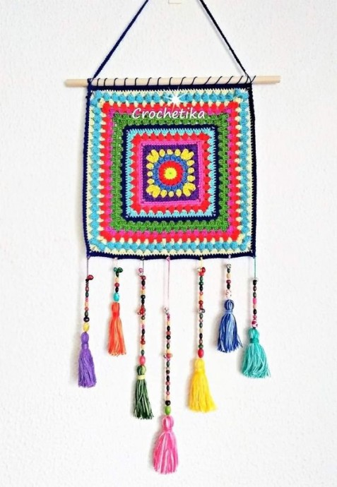 Вязаная мандала Вязаная мандала