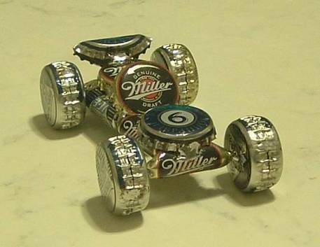 Мототранспорт из жестяных крышек: подборка идей