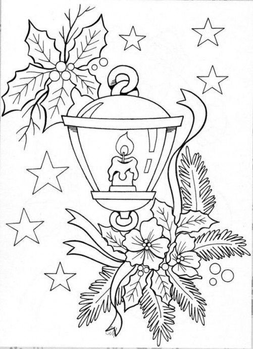 Огромное количество чудесных новогодних трафаретов