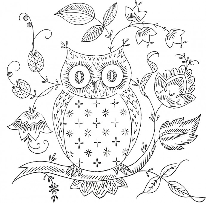 Панно из ниток и гвоздей своими руками "Совушка"