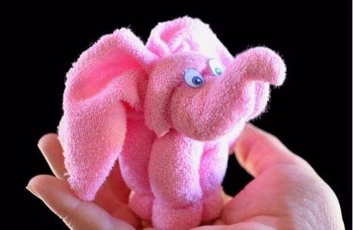 Слоник из полотенца