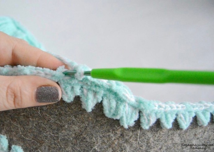 Вяжем уютные домашние сапожки