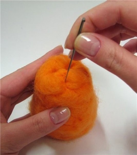 ​Оранжевое чудо из шерсти: мастер-класс