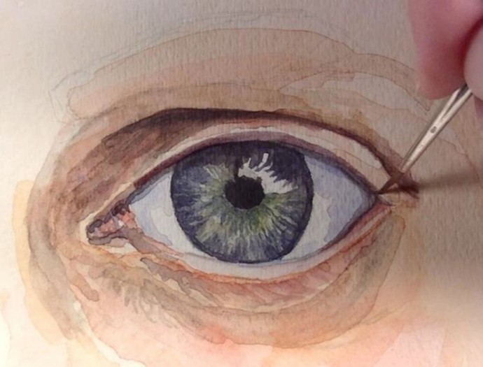 ​Глаза акварелью