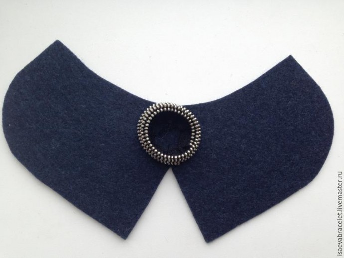 Фетровый декорированный воротник