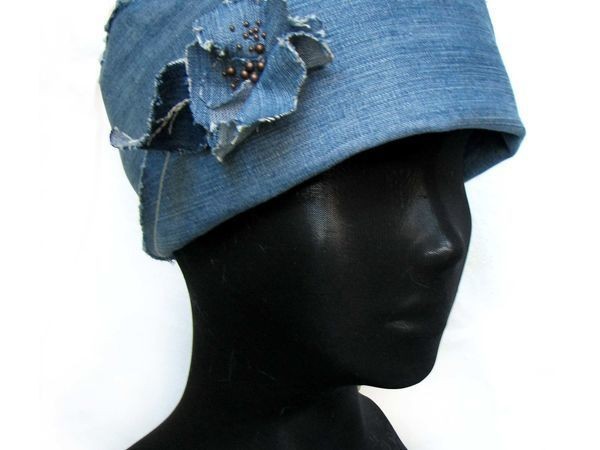 Джинсовая ретро шляпка Джинсовая ретро шляпка