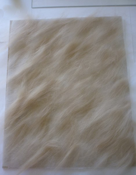 Шерстяная акварель: ирисы