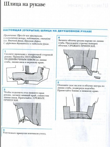 Шлица на рукаве Шлица на рукаве