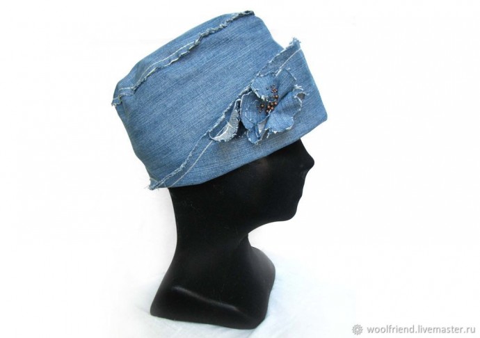 Джинсовая ретро шляпка Джинсовая ретро шляпка